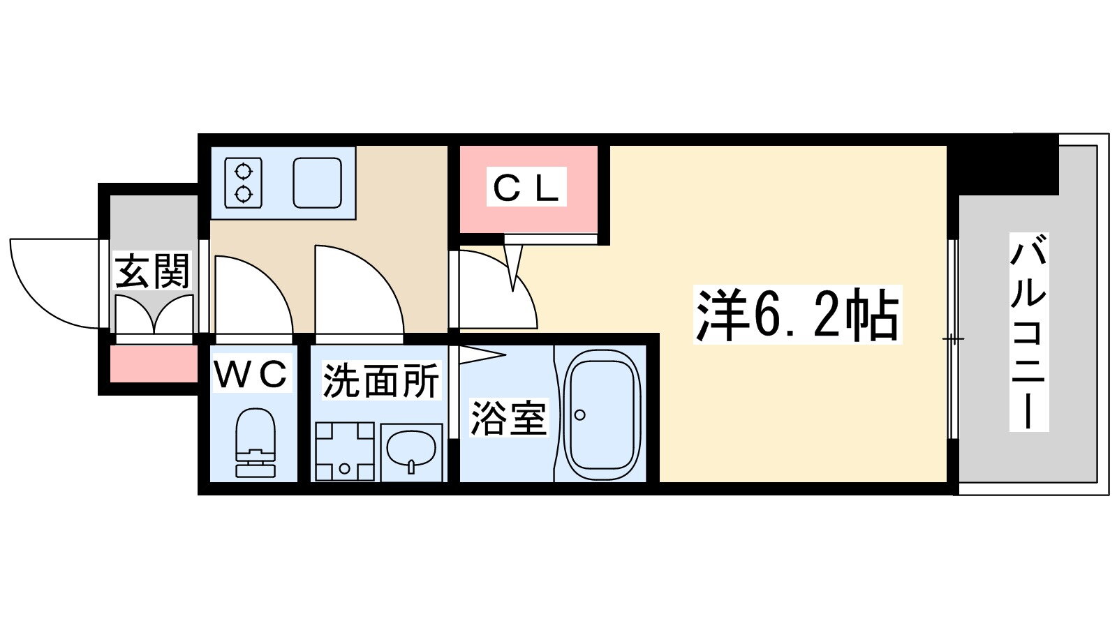 大阪府大阪市北区中津６ 中津駅 1K マンション 賃貸物件詳細
