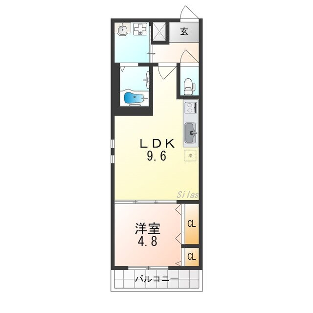大阪府東大阪市額田町 額田駅 1LDK アパート 賃貸物件詳細