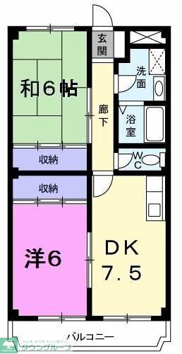 東京都八王子市松木 南大沢駅 2DK マンション 賃貸物件詳細