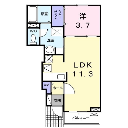 福岡県北九州市門司区奥田１ 小森江駅 1LDK アパート 賃貸物件詳細