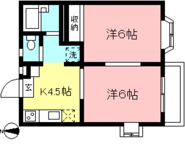 東京都世田谷区八幡山１ 上北沢駅 2K アパート 賃貸物件詳細