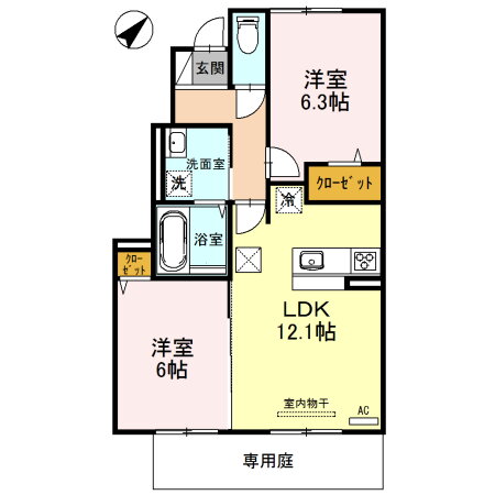 兵庫県姫路市田寺４ 播磨高岡駅 2LDK アパート 賃貸物件詳細