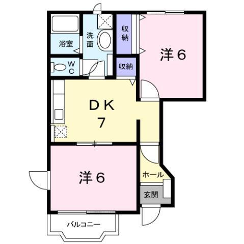秋田県秋田市土崎港相染町字浜ナシ山 土崎駅 2DK アパート 賃貸物件詳細