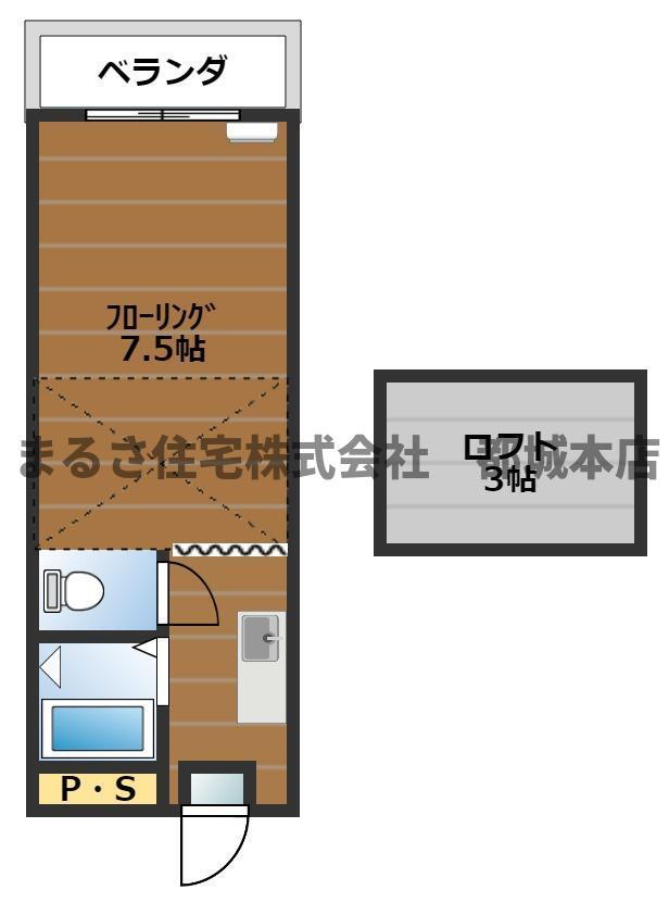 宮崎県都城市立野町 都城駅 1K アパート 賃貸物件詳細