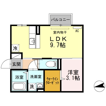 新潟県新潟市東区下木戸２ 新潟駅 1LDK アパート 賃貸物件詳細