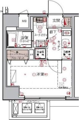 ハーモニーレジデンス大森ＷＥＳＴ 9階 1K 賃貸物件詳細