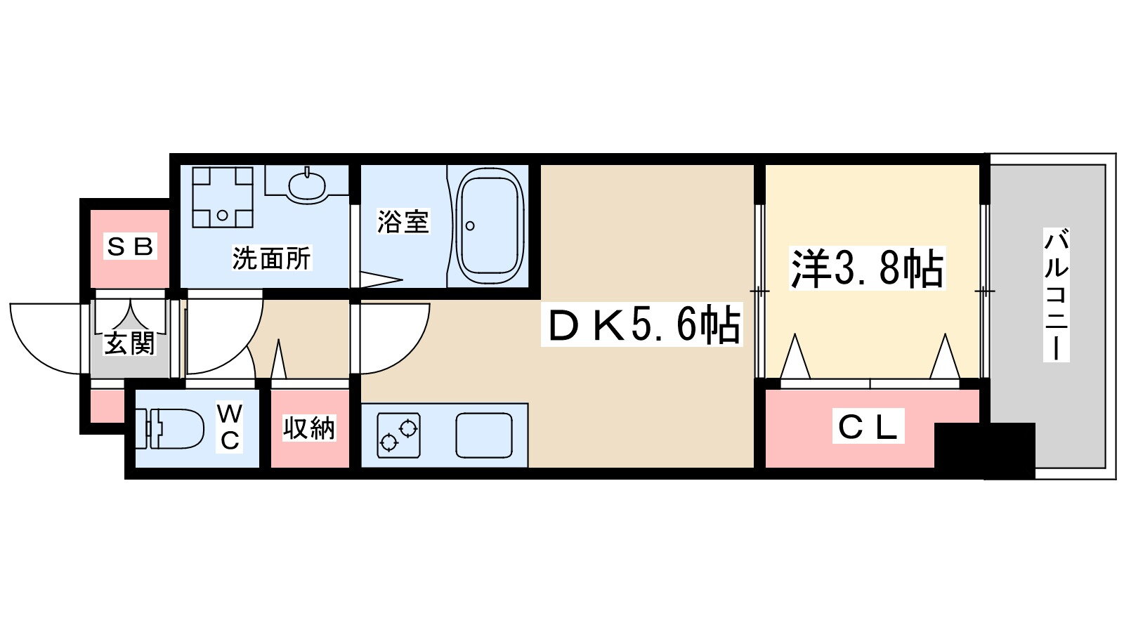 スプランディッド新大阪イースト 6階 1DK 賃貸物件詳細
