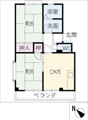 愛知県豊川市金屋町 稲荷口駅 2DK マンション 賃貸物件詳細