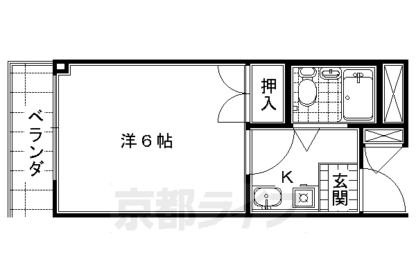 京都府京都市下京区西七条北衣田町 西大路駅 1K マンション 賃貸物件詳細