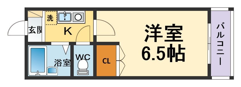 コンフォート甲子園 3階 1K 賃貸物件詳細