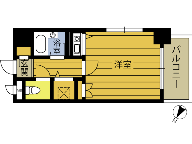 朝日プラザ末広ＩＩ 3階 ワンルーム 賃貸物件詳細