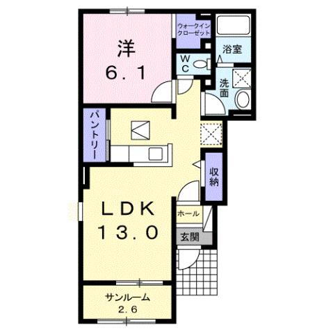 群馬県館林市足次町 渡瀬駅 1LDK アパート 賃貸物件詳細