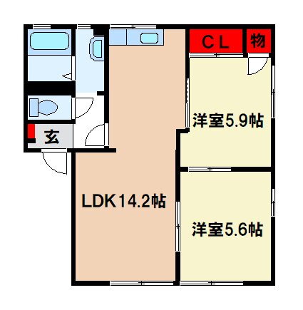 福岡県太宰府市坂本２ 都府楼前駅 2LDK アパート 賃貸物件詳細