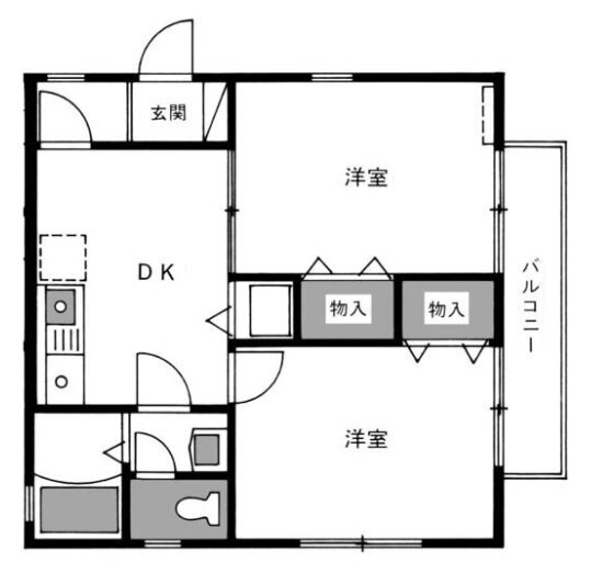 埼玉県朝霞市浜崎３ 北朝霞駅 2DK アパート 賃貸物件詳細