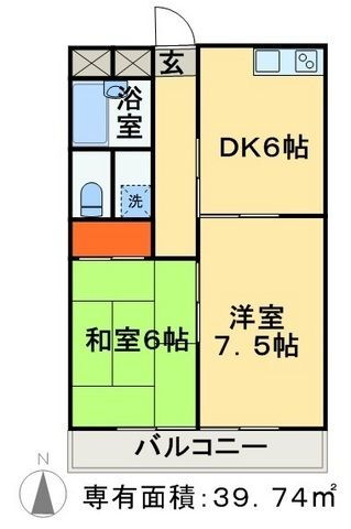 千葉県千葉市稲毛区園生町 2DK アパート 賃貸物件詳細