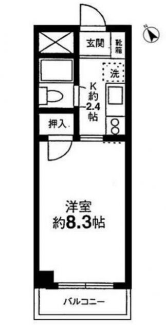 神奈川県横浜市港北区大倉山１ 菊名駅 1K マンション 賃貸物件詳細
