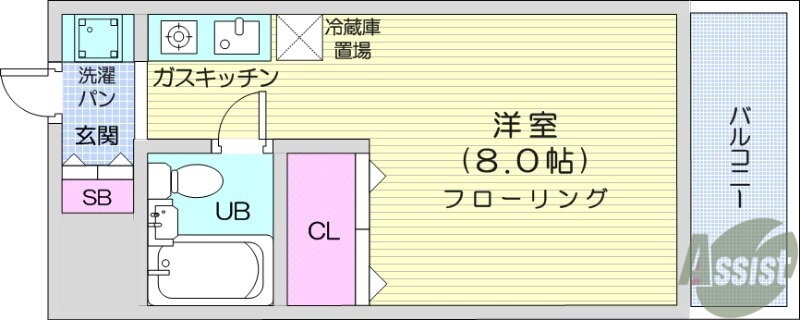 宮城県仙台市青葉区八幡３ 川内駅 ワンルーム マンション 賃貸物件詳細