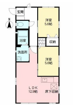 メゾン・グレース　Ａ 1階 2LDK 賃貸物件詳細