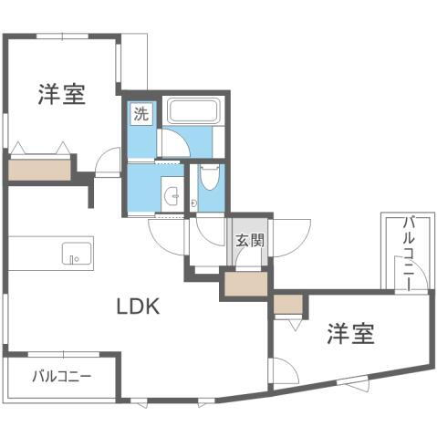 福岡県福岡市中央区平尾３ 西鉄平尾駅 2LDK マンション 賃貸物件詳細