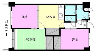 衣山大東ビル 8階 3DK 賃貸物件詳細