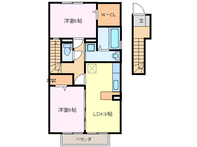 三重県鈴鹿市岡田３ 三日市駅 2LDK アパート 賃貸物件詳細