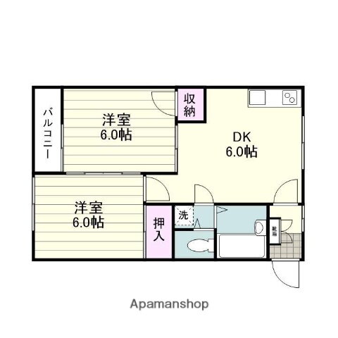 鹿児島県鹿児島市西陵７ 広木駅 2DK アパート 賃貸物件詳細