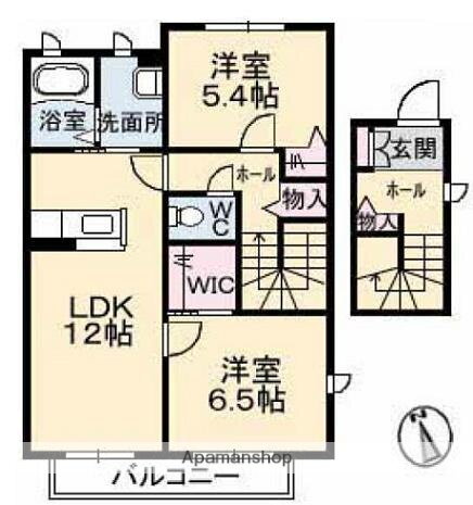 広島県東広島市西条土与丸４ 西条駅 2LDK アパート 賃貸物件詳細