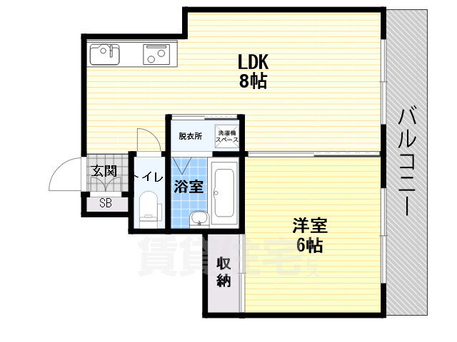 新大阪ハイツさこ 6階 1LDK 賃貸物件詳細