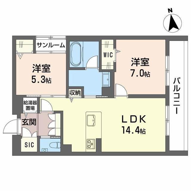 石川県金沢市富樫１ 2LDK マンション 賃貸物件詳細