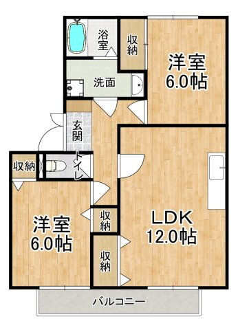 兵庫県神戸市西区南別府３ 伊川谷駅 2LDK アパート 賃貸物件詳細