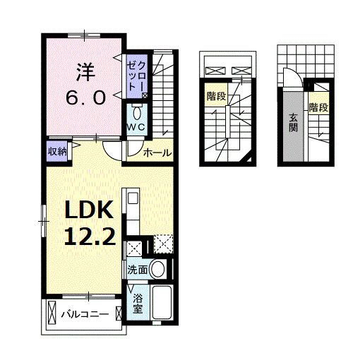 福岡県福岡市西区徳永北 九大学研都市駅 1LDK アパート 賃貸物件詳細