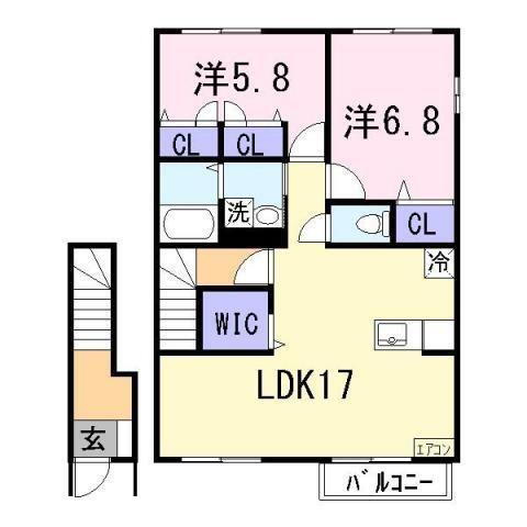 兵庫県姫路市飾磨区上野田６ 亀山駅 2LDK アパート 賃貸物件詳細