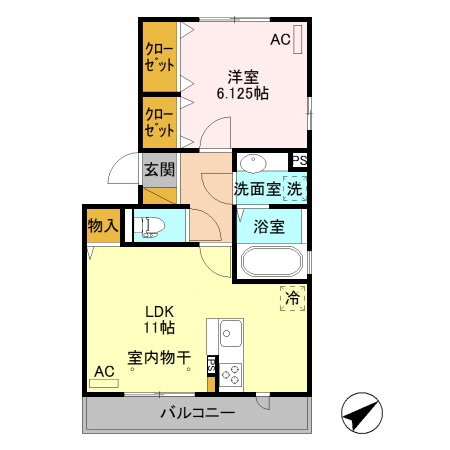 群馬県前橋市駒形町 駒形駅 1LDK アパート 賃貸物件詳細