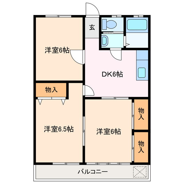 三重県鈴鹿市東旭が丘４ 白子駅 3DK アパート 賃貸物件詳細