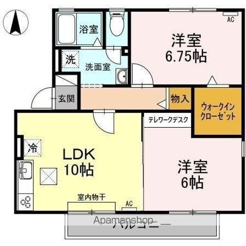 岐阜県羽島郡岐南町みやまち４ 岐南駅 2LDK アパート 賃貸物件詳細