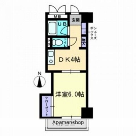 広島県広島市中区上八丁堀 女学院前駅 1DK マンション 賃貸物件詳細