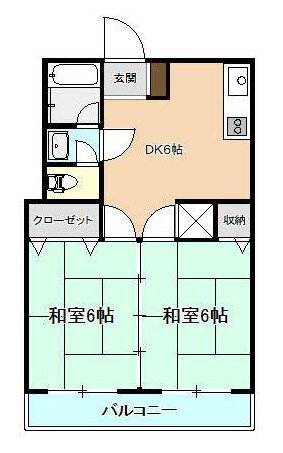 メゾン平井 5階 2DK 賃貸物件詳細