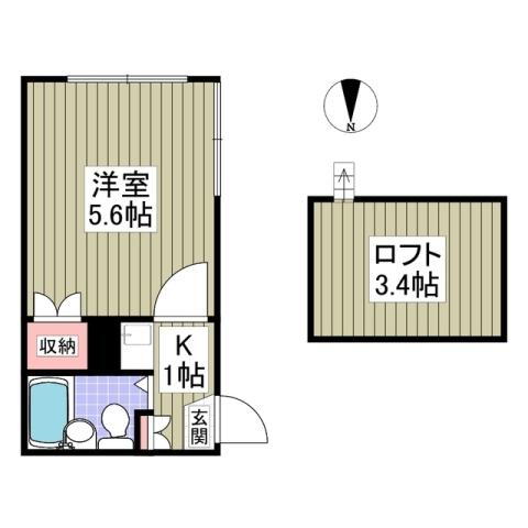 埼玉県川越市熊野町 上福岡駅 1K アパート 賃貸物件詳細