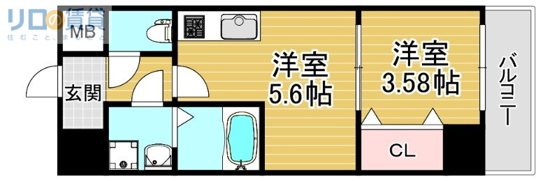 大阪府大阪市東淀川区菅原２ ＪＲ淡路駅 1DK マンション 賃貸物件詳細