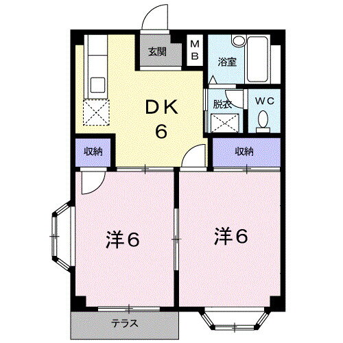 栃木県足利市利保町１ 足利駅 2DK アパート 賃貸物件詳細