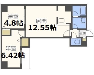 北海道札幌市中央区南三条東３ バスセンター前駅 2LDK マンション 賃貸物件詳細