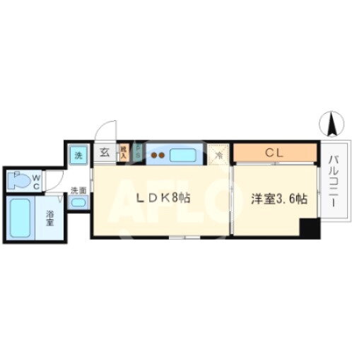 大阪府大阪市西区南堀江３ 西長堀駅 1LDK マンション 賃貸物件詳細