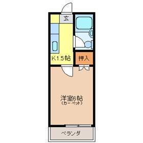 栃木県宇都宮市宮の内３ 雀宮駅 1K アパート 賃貸物件詳細