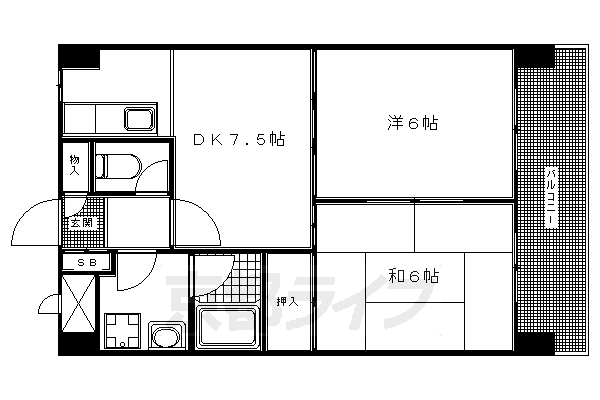 京都府京都市下京区西七条南西野町 西大路駅 2DK マンション 賃貸物件詳細