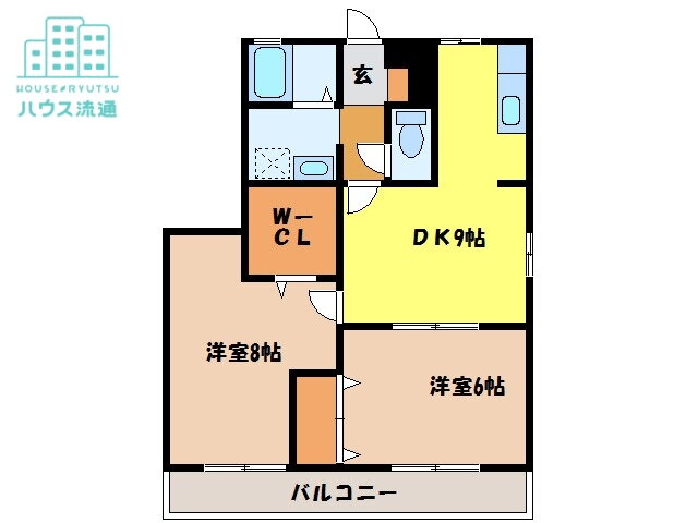 コンフォール深堀 2DK 賃貸物件詳細