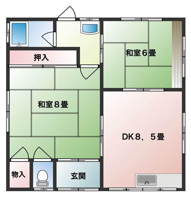 兵庫県神戸市長田区鶯町１ 丸山駅 2DK アパート 賃貸物件詳細