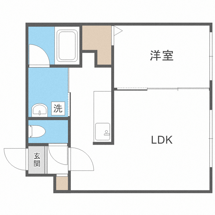北海道札幌市豊平区月寒西三条５ 月寒中央駅 1LDK マンション 賃貸物件詳細