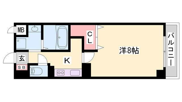 クレストコート加古川 3階 1K 賃貸物件詳細