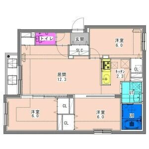 北海道札幌市東区北十一条東１２ 東区役所前駅 3LDK マンション 賃貸物件詳細