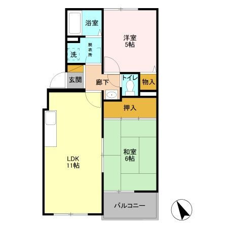 埼玉県春日部市大沼３ 春日部駅 2LDK アパート 賃貸物件詳細